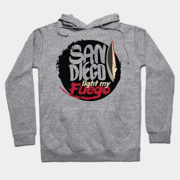 San Diego light my fuego Hoodie by ArteriaMix